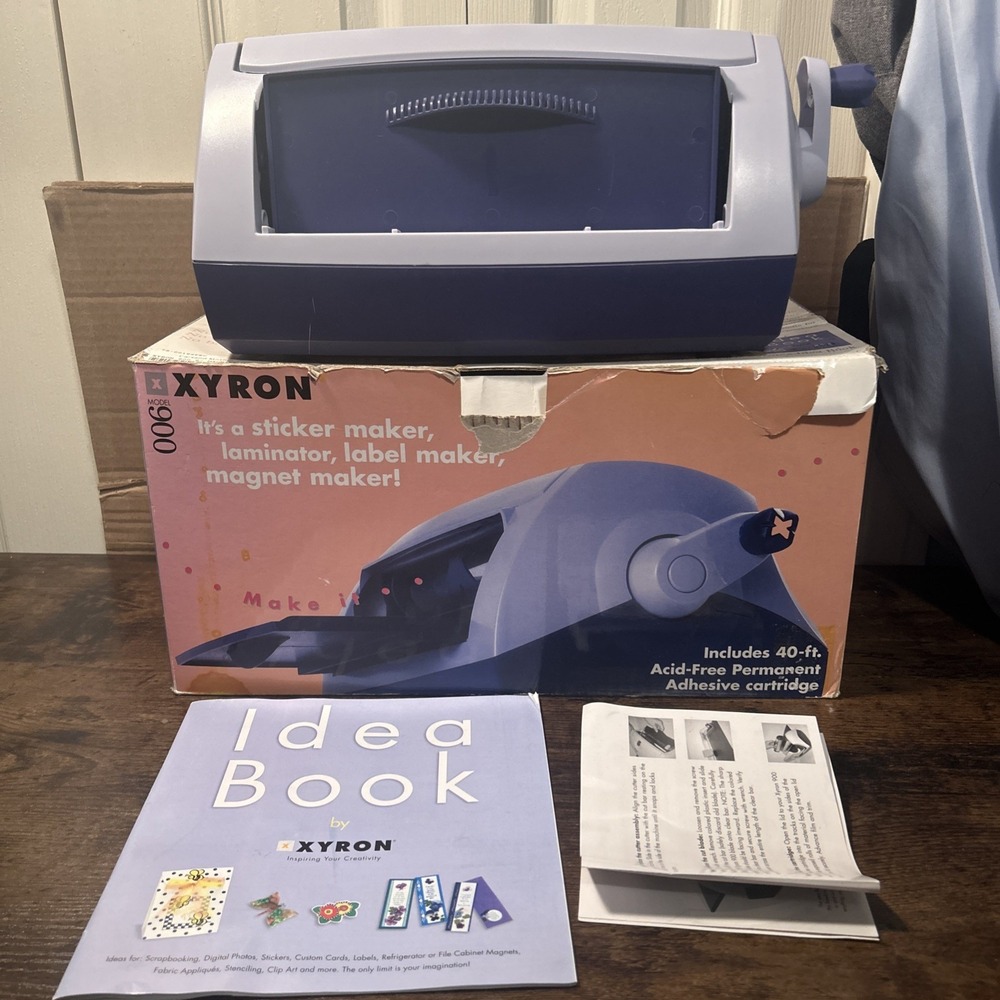 Xyron Model 900 Sticker Laminate Magnet Label Maker Machine XRN900 Excellent Con